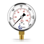2-1/2" Pressure Gauge Chrome Plated Steel Case, 1/4"NPT, Lower Mnt. 1500 Psi. Fixed Price $8.95.