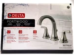 Open Box Delta 35770LF Portwood 8 In. Widespread 2-HANDLE Bathroom Faucet Chrome. Fixed Price $68.73.