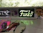 Multicolor Led Wall Desk Sign With Remote, Funkos, Pops. Fixed Price $31.00.