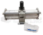 New Smc VBA20A-N03GN-Z Booster Regulator W/ G36-P10-N01-X30 Pressure Gauge. Fixed Price $480.00.