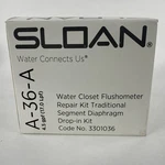 Sloan 3301036 A-36-A 4.5 Gpf Water Closet Flushometer Drop-in Repair Kit E8. Fixed Price $21.58.