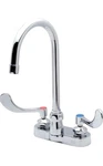 Zurn Gooseneck Faucet Aquaspec Centerset 4" Wrist Blade Handles Z812B4-XL. Fixed Price $139.00.