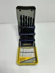 Irwin Drill Bit M35 Cobalt Black Industrial Steel Set, Metal Case. Fixed Price $84.99.