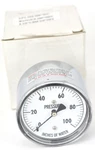 Pic LP2-254 Low Pressure Gauge 100" Wc Inches Water Column 1/4" Npt. Fixed Price $31.99.