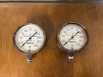 1930 Brass Industrial Water Pressure Gauge. Fixed Price $50.00.
