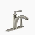 Kohler Linwood K-R29671-VS Kitchen Faucet + Sidespray, Vibrant Stainless. Fixed Price $39.99.