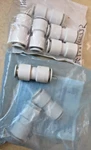 Smc Fittings KQ2H10-12 (KQC52 ) Lot Of 8 Pieces 1097OMF. Fixed Price $22.00.