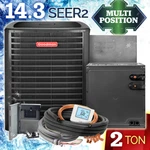 Goodman Ton R32 Central Air Conditioner Unit & Evaporator Coil Ac Split System. Fixed Price $2739.00.