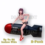 Cherry Bomb Hot Rod Rat Sticker Racing Motorcycle Tool Box Guns 2PK. Fixed Price $5.99.