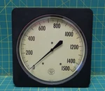 8" Acco Helicoid Gauge 0-1500 Psi, 2251-0, Square Case Front, Lower Back 1/4 Npt. Fixed Price $85.00.