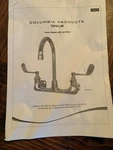 Sani-lav Model 204/204.5 Wall Mount Bathroom Sink Faucet 2-HANDLE Lever W/ Kit. Fixed Price $150.00.