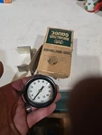 Marshalltown Gauge 2-1/2" FIG.23 -100# Diaph Steel Case-black Finish 1/4" (f). Fixed Price $25.00.