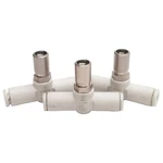 Lot Of 3 Smc AS1001F-04D Pneumatic Fitting, 4MM X One-touch Tube, 1MPA. Fixed Price $30.00.