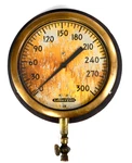 Vtg Large 9" Lonergan Gm Pressure Boiler Gauge Industrial Tool Steampunk. Fixed Price $135.00.