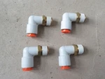 Lot Of (4) Smc KQ2L09-35S Brass Male Elbow Tube Fitting 1/4" Port X 5/16" Npt. Fixed Price $12.99.