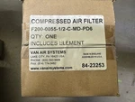 Van Air Compressed Filter Cartridge F200-0055-1/2-C-MD-PD6. Fixed Price $220.00.