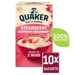 Quaker Strawberry Raspberry & Cranberry Flavoured Porridge 10 Sachets. Fixed Price $7.79.