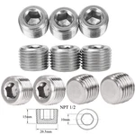 10PCS Thread Socket Pipe Plug Stainless Steel Allen Head 1/2" Npt. Fixed Price $15.68.