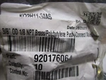 Smc KQ2S01-32 Fitting, Male Conn W/ Hex, Qty 10. Fixed Price $30.00.