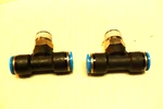 Qty 2 Festo 153113 Push-in T-fitting, 10MM, R3/8 QST-3/8-10 New. Fixed Price $14.00.