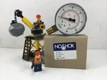 25.100 - Noshok 60 Psi/kpa 1/4" Npt Pressure Gauge *new Old Stock!!*. Fixed Price $12.50.