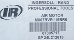 Ingersoll-rand M007RVR119BR6 Air Motor 90 PSIG/6.2 Bar Professional New Box. Fixed Price $1995.00.