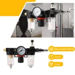Pneumatic 1/4 Air Filter Pressure Regulator Compressor Water Oil Separator. Fixed Price $25.00.