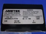 Ametek IPS200HA 30-0-100 Cleanroom Gauge Ansd Switch, 1/4" Mvcr Center Mount. Fixed Price $47.50.