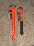Craftsman 51653 Heavy Duty 18" Cast Iron Pipe Wrench Usa Made + 14 Unbranded. Fixed Price $34.99.