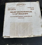 Alwitco 0312015 X15 Relief Valve Muffler 1-1/2 Male Npt. Fixed Price $100.00.