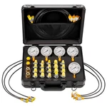 Vevor Hydraulic Pressure Test Kit 5 Gauges 20 Couplings 4 Connectors 3 Hoses. Fixed Price $130.79.