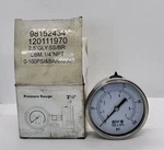 Asme 2.5"GLY, Pressure Gauge Ss/br Cbm, 1/4" Npt 0-100PSI & Bar/kpa 1-3. Fixed Price $28.00.
