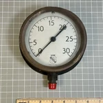 Vtg Ashcroft Usa Vacuum Gauge 0-30 Panel Mount Train Industrial Steampunk. Fixed Price $50.00.