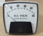 Analog Panel Meter, Dc Voltage, 0-50 V. Type 00-91.. Fixed Price $44.99.