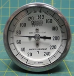 Weksler 3" Bimetallic 20-240 Self-indicating Thermometer Nsn: 6685-00-782-5236. Fixed Price $79.41.