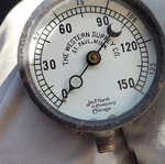Jas.p Marsh & Company 150 Psi Air Pressure Gauge Bottom Mount. Fixed Price $95.95.
