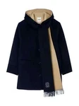 $845 Sandro Wool Coat With Scarf Black 36 Us 1. Fixed Price $576.31.
