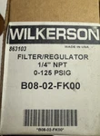 New Wilkerson B08 02 FK00 Filter/regulator 1/4" Npt 150 Psi Air Prep Unit LOCS1. Fixed Price $45.99.