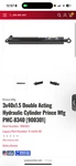 Brand New X Double Acting Hydraulic Cylinder (prince PMC-8340). Fixed Price $400.00.