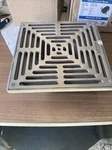 Mifab S8PS -3 Reinforced 8" Square Strainer Floor Shower Drain Stainless 304. Fixed Price $99.24.