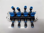 Festo Valve Assembly W/ QSL-6 & QS-4 Fittings. Fixed Price $24.95.