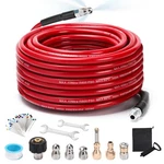 Sewer Jetter Kit For Pressure Washer, 100FT 5800 Psi Drain Cleaner Hose With .... Fixed Price $51.44.