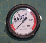 3" Budenberg Pressure Gauge 0-200 Lb/in Nsn 6685-00-006-3742 1/8" Pn Y245-10. Fixed Price $50.00.