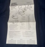 Ames Reel Easy Hose Cart Model #5770838 Original Instruction Manual. Fixed Price $19.99.