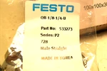 Qty 10 Festo QB-1/8-1/4-U 533273 Male Push-in Straight Fitting Sealed Bag. Fixed Price $24.00.