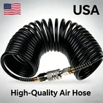 200PSI Flexible Pe Hose Pneumatic Compressor Airline With 1/4" Quick Coupler. Fixed Price $13.00.