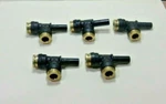 (5 Pcs) Parker 371PTCSP-6-6, 3/8" Male Run Tee, Tube, 2.25"LENGTH, New. Fixed Price $79.99.