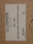 Powers, 195, Receiver Controller, 195- 0001, Model- IU4. Fixed Price $299.22.