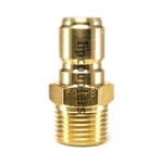 Foster 50MPB Series 1/2" Male Npt Brass Plug Quick Couplers Straight Thru Fst. Fixed Price $9.00.