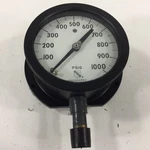 Ashcroft Maxisafe 0-1000PSI Pressure Gauge Bottom Mount 4". Fixed Price $59.99.